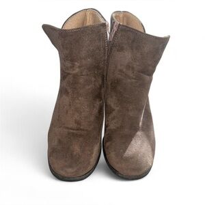 Brown Suede Ankle Boots